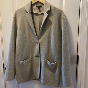100% merino J Crew sweater blazer